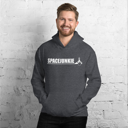 Spacejunkie férfi kapucnis pulcsi sötét