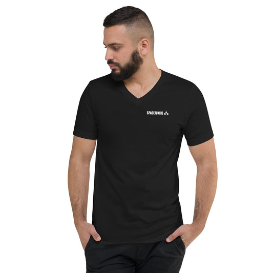 Spacejunkie V-nyakú prémium férfi póló
